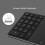 Wireless Number Pad for Laptop 2.4G Bluetooth Black 3