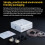 Jixopn wired earbuds noise cancelling with dual dynamic 7