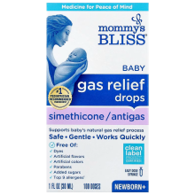 Mommy's Bliss, Soulagement des Gaz pour Bébé, Gouttes de Siméthicone, Nouveau-né+, 1 fl oz (30 ml)