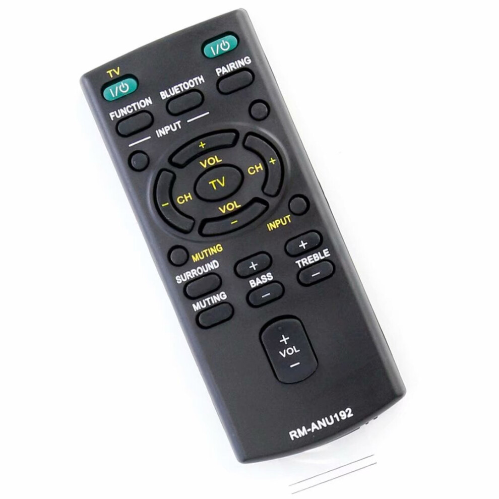 Sony Sound Bar Remote Replacement Rm-Anu192 9336866820157