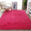 Polyester dyeing carpet rectangular rug non-slip 5x7 ft 4