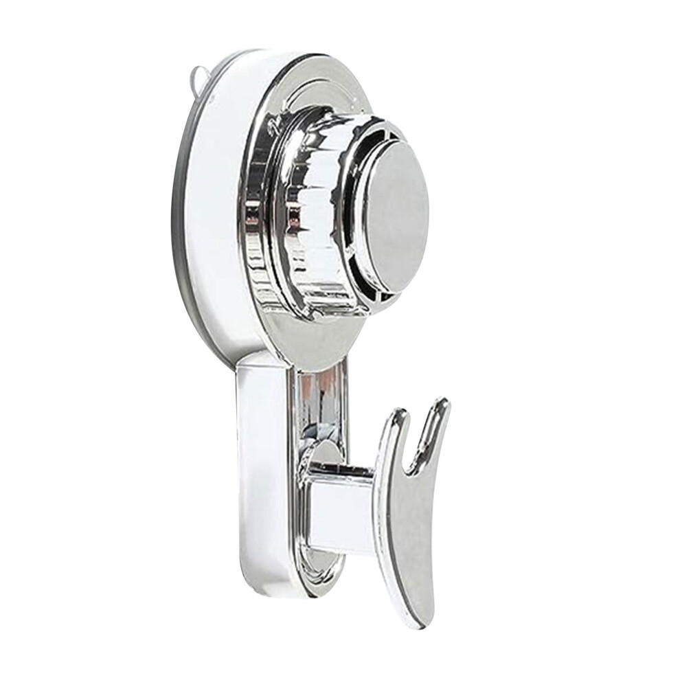 Vacuum Cup Hook Bathroom Kitchen Suction Hook 2Pcs Silver 9336866823950