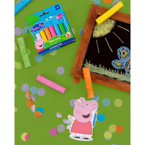 Staedtler Staedtler Peppa Pig Pavement Chalks Pack of 6 1