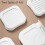 Plastic food storage tubs with lids  set 6