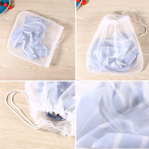 Nut Milk Bag Reusable Fine Nylon Mesh200μm 1