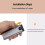 Jixopn M.2 NVMe SSD Enclosure 10 Gbps Gray 5
