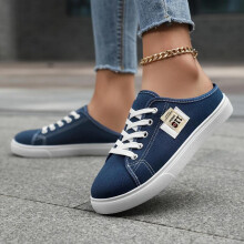 (Blue, 40) Women'S Casual Sneakers, Comfortable Slip-On Shoes with Soft Sole, All-Season All-Purpose Sneakers