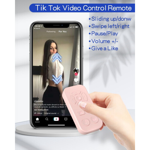 Τηλεχειριστήριο TikTok Scrolling (2 τεμάχια) για συμβατότητα με iPhone και Android Smartphones, Bluetooth 1