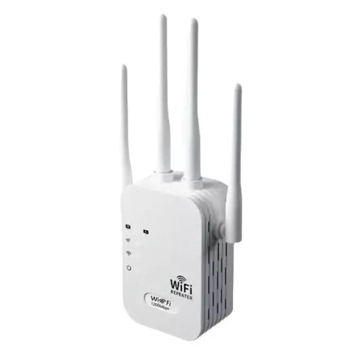 WiFi range extender 1200Mbps white