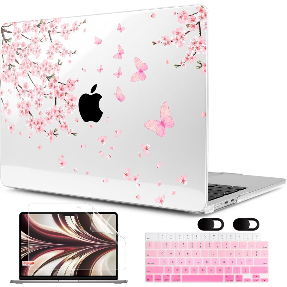 Macbook Air 13.6 Inch Clear Hard Shell Case For M3/M2 917087589666