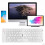 Jixopn Bluetooth keyboard ultra slim rechargeable full size 8