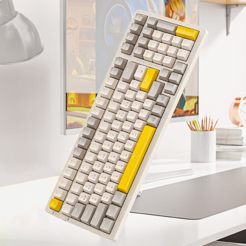 Jixopn K96 wireless mechanical keyboard 100 keys Bluetooth 2