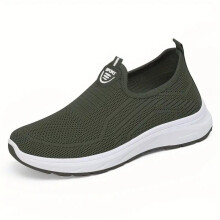 (Pink, 40) Women's Casual Mesh Sneakers - Breathable Solid Color Slip-On Fashion Shoes Walking Footwear
