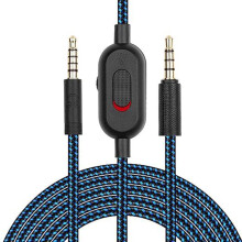 jixopn2m vervangende headsetkabel met volumeregelaar en mute-functie, compatibel met Logitech GPRO X G233G433
