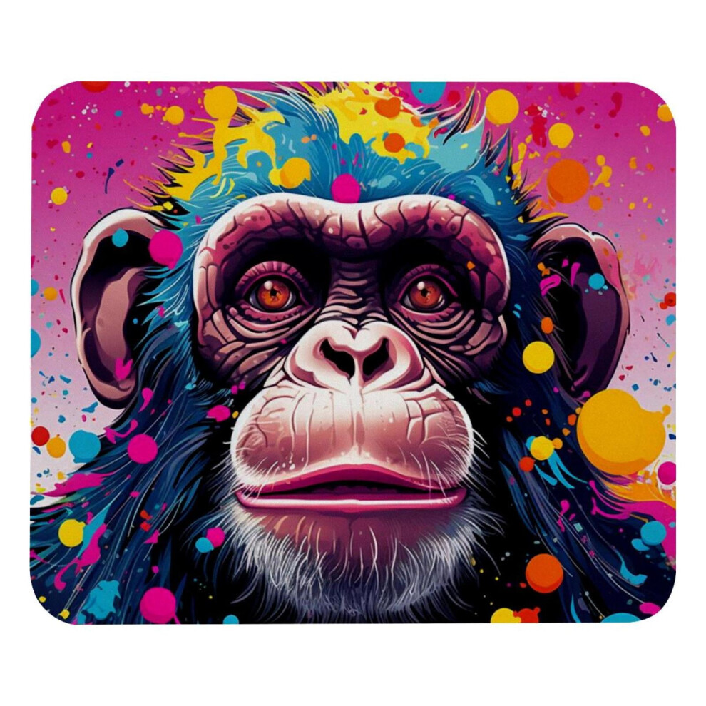 Square Mouse Pad Monkey Design 8.3X9.8 Inch Non-Slip 917087593908