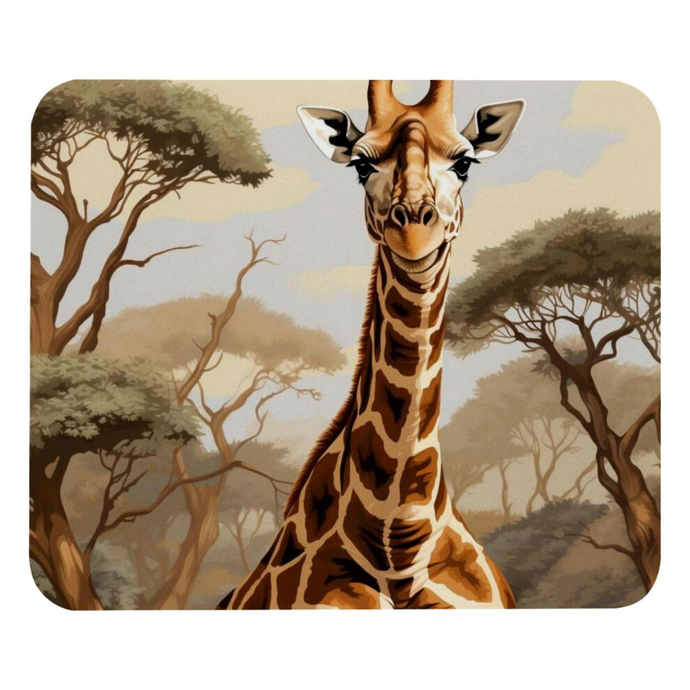 Wild Giraffes Mouse Pad Non-Slip Rubber Base 8.3 X 9.8 917087594288