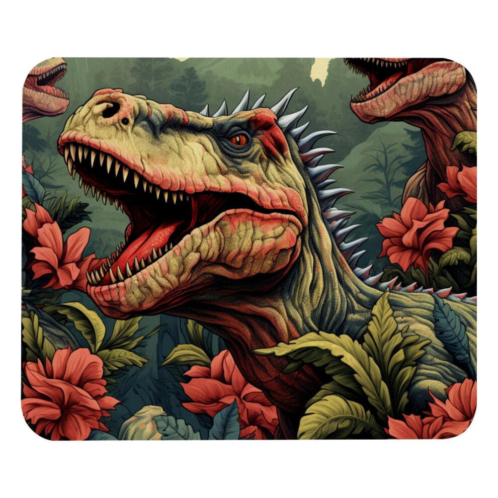 Dinosaur Print Mouse Pad 8.3 X 9.8 Inches Non-Slip Rubber 917087595087