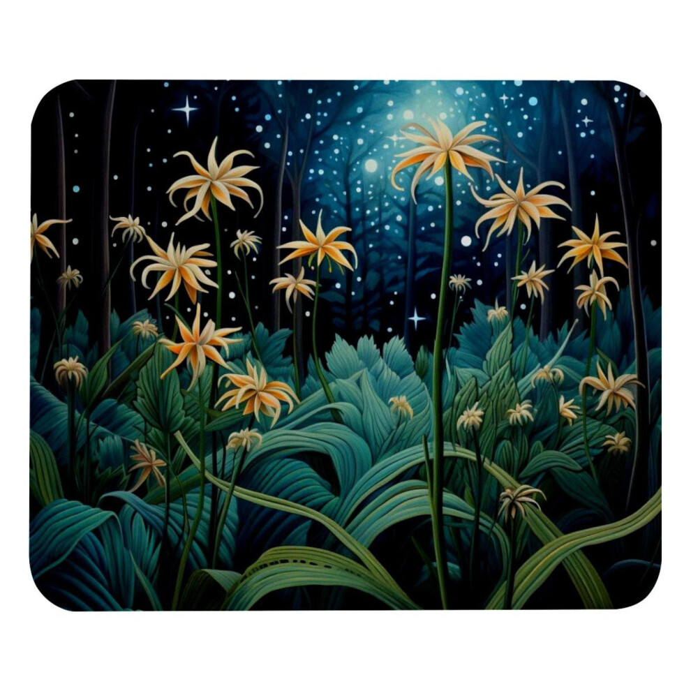 Starry Sky Plant Mouse Pad 8.3X9.8 Inch Non-Slip 917087594325