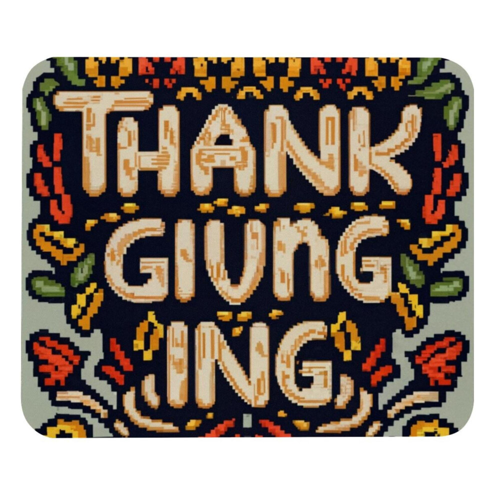 Thanksgiving Garland Mouse Pad 8.3 X 9.8 Inch Non-Slip 917087594608