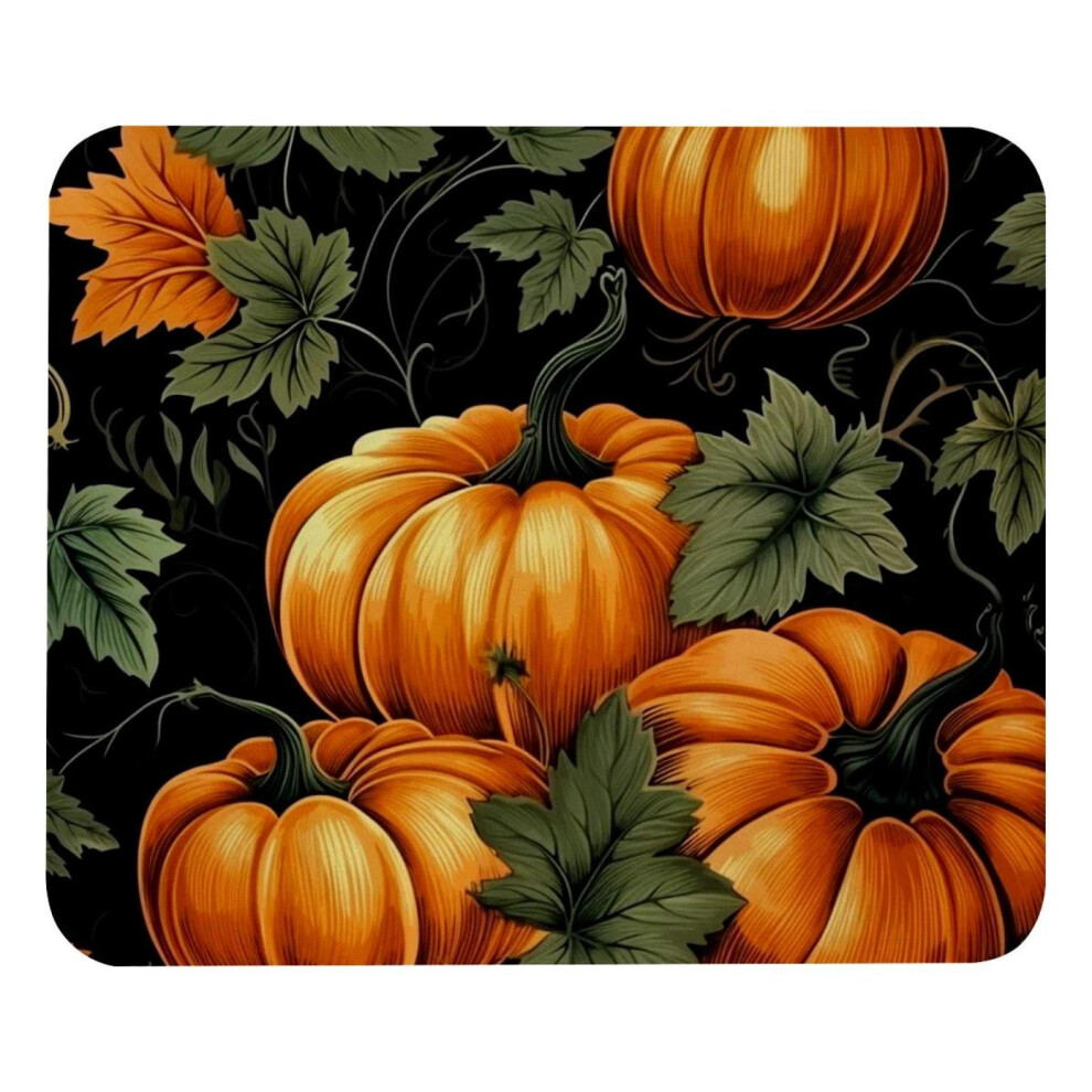 Pumpkin Leaves Mouse Pad 8.3 X 9.8 Inch Non-Slip Rubber Base 917087594486