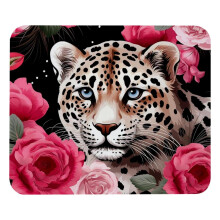Pink rose leopard mouse pad 8.3 x 9.8 inches non-slip