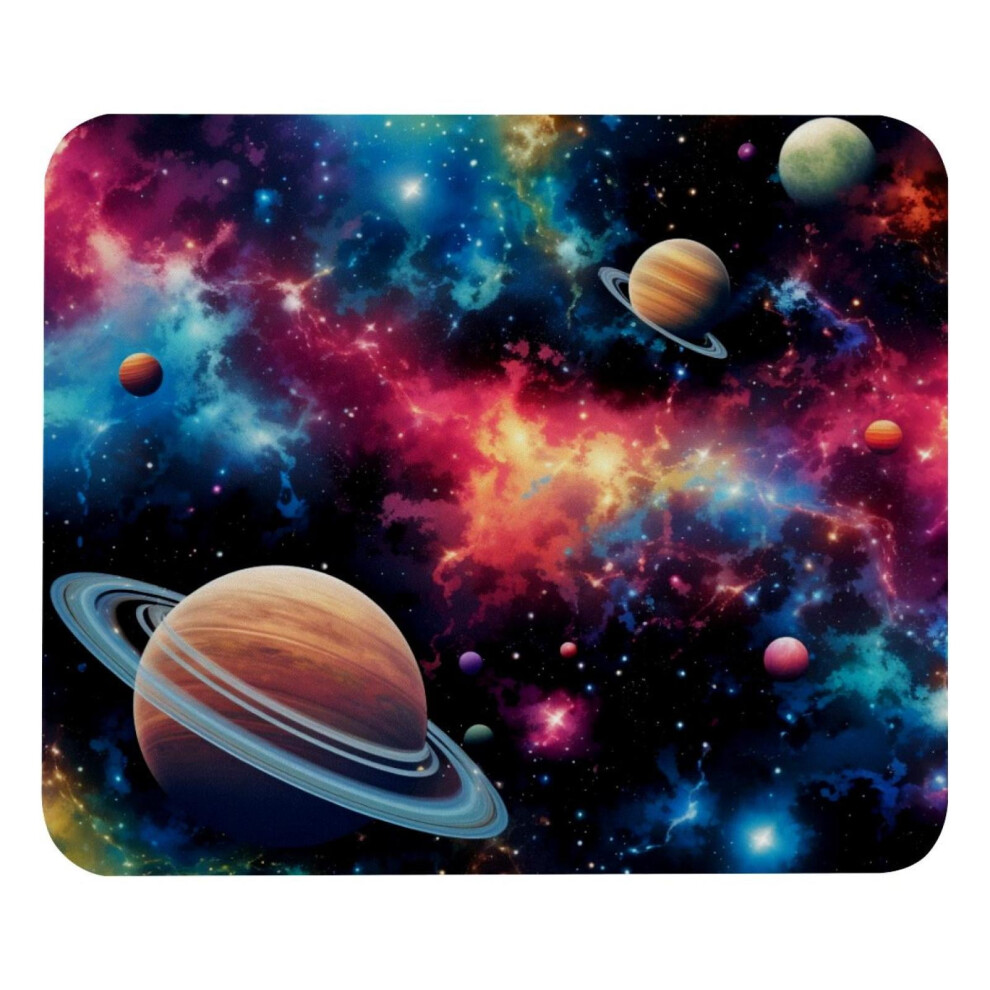 Galactic Color Planet Mouse Pad Square Non-Slip 8.3 X 9.8 917087595063
