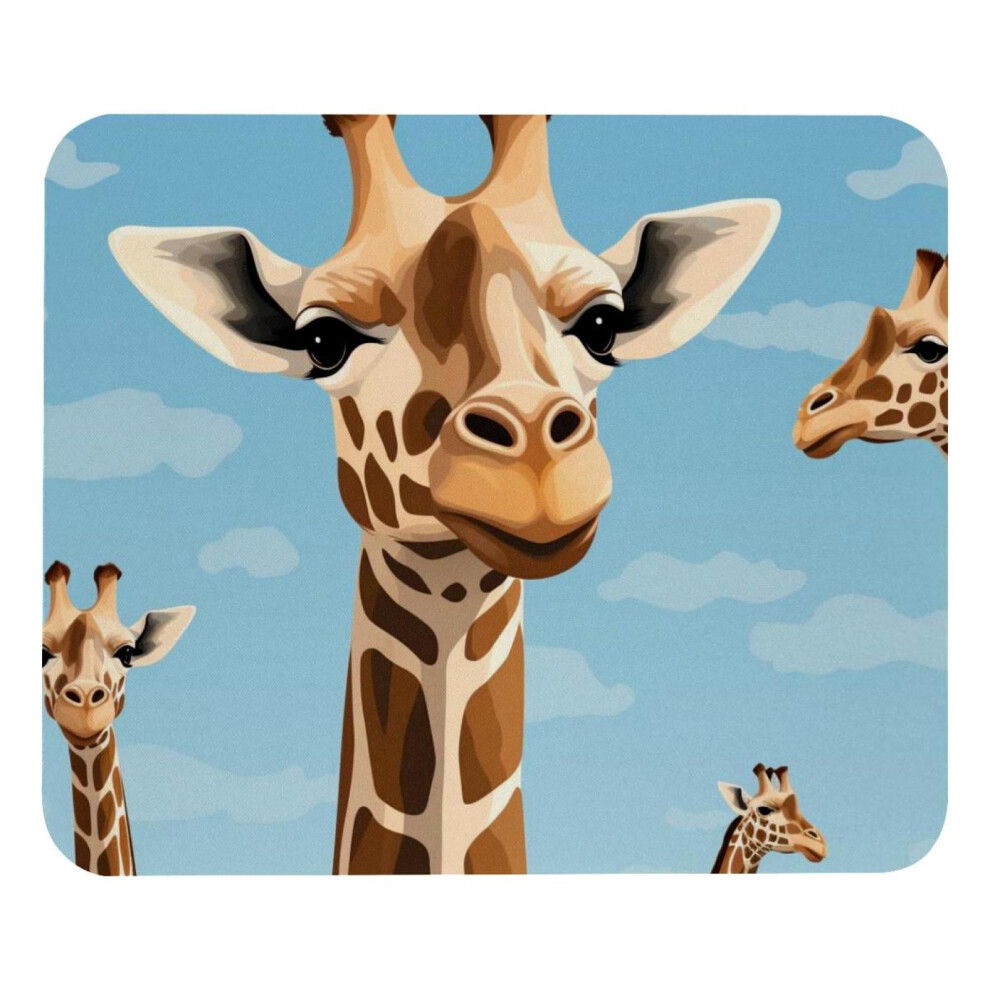 Giraffe Pattern Mouse Pad Smooth Surface Thick Padding 917087594868