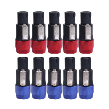 Portable NL4FC Speaker Connectors 10mm 4-Pin Male 10pcs