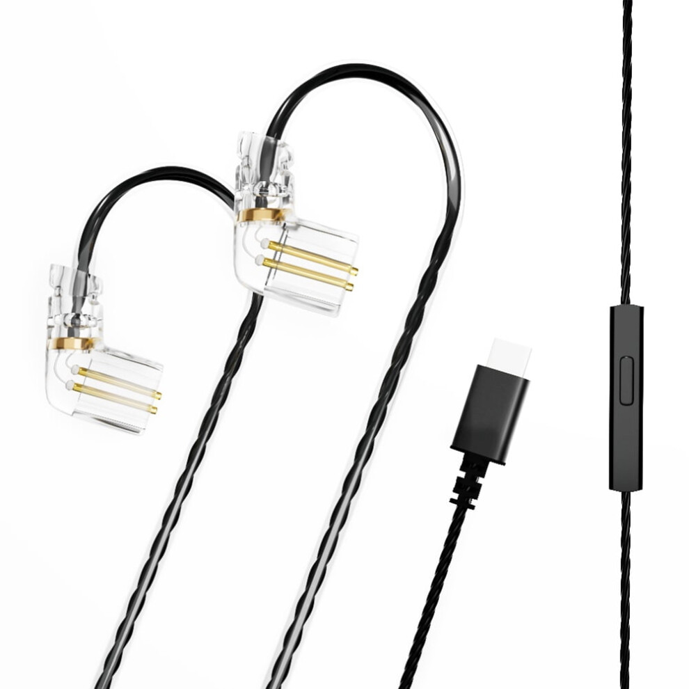 Earphone Cable 0.75Mm Dual-Pin Type-C Extension For Cca Kz 917087597029