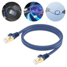 Cat8 Ethernet Cable 40Gbps 2000MHz Shielded 1m