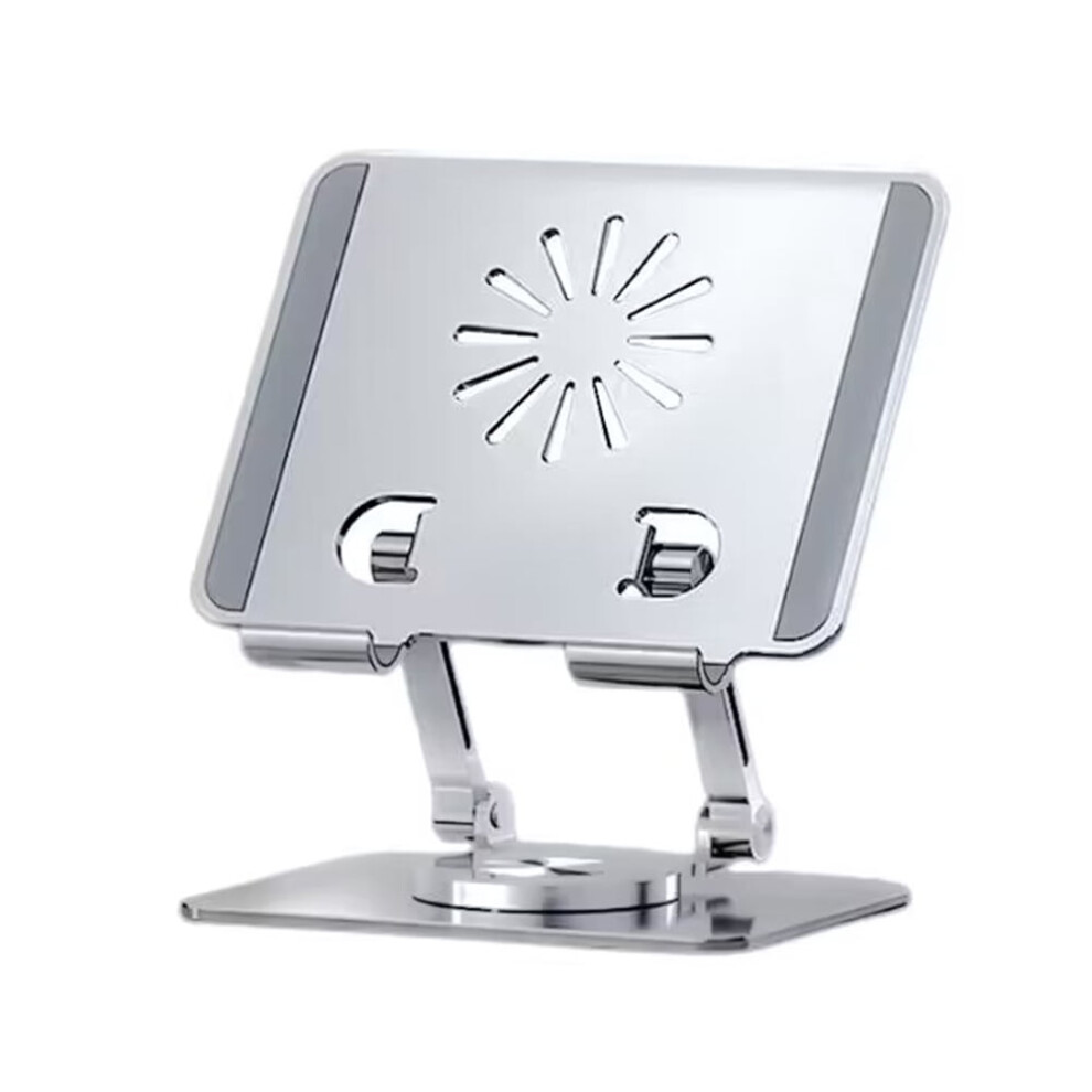 Foldable Tablet Stand Holder With 360 Rotation And Grey/Silver 917087597524