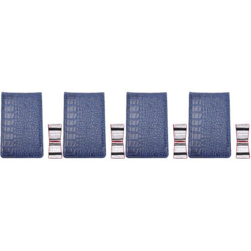 Golf Scorebook Portable Record Notepad 4 PCS