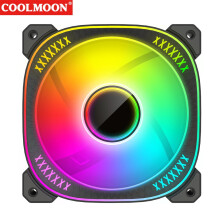 Jixopn ARGB Fan 12cm 5V 6-Pin Desktop PC Case Black