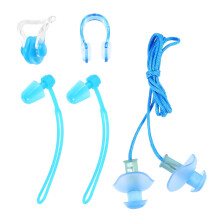 Waterproof Silicone Swimming Earplugs and Nose Clip Set 4