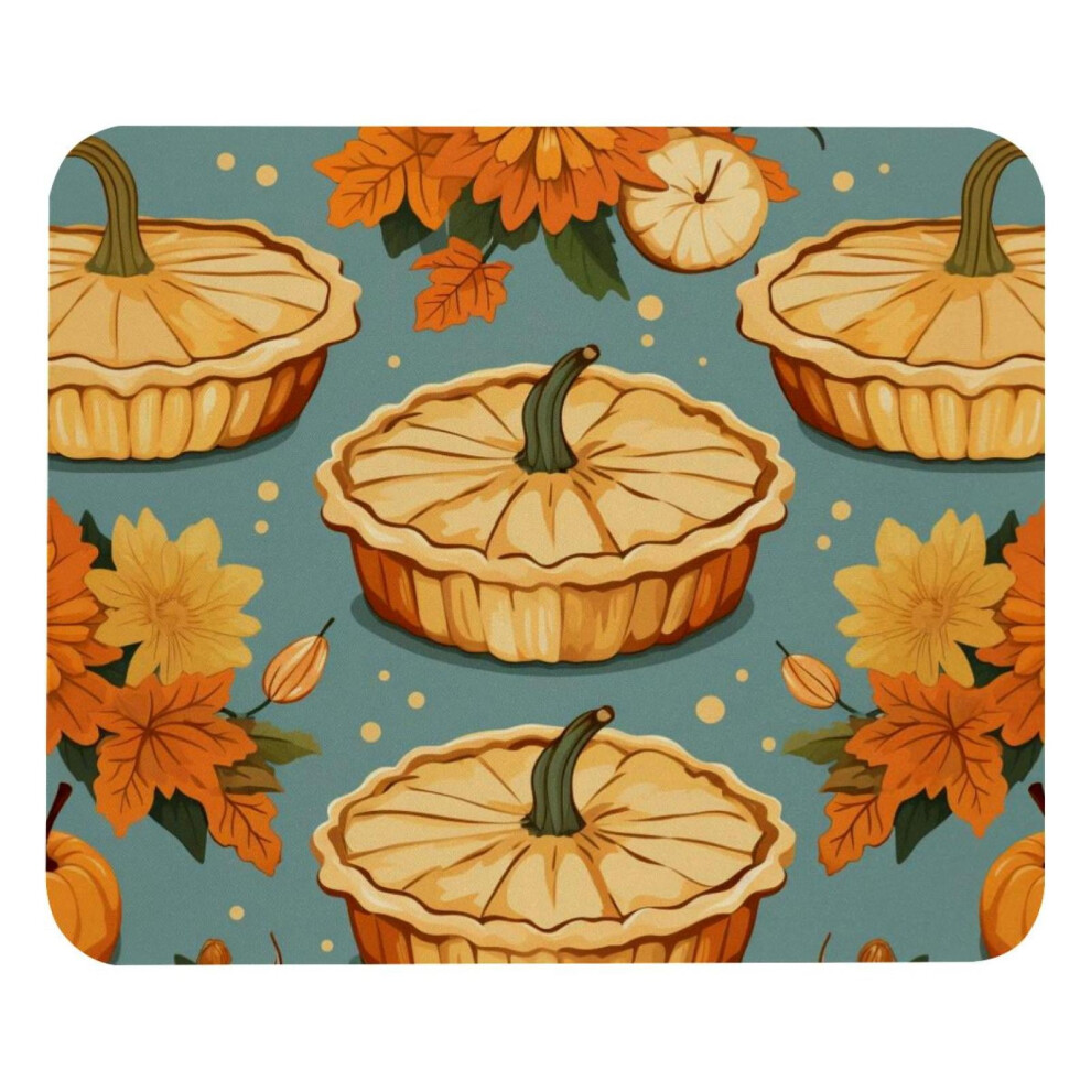 Cartoon Pumpkin Pie Mouse Pad Square Non-Slip 8.3X9.8 Inch 917087600101