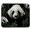 Mouse Pad από σκούρο μπαμπού Panda με αντιολισθητική βάση από καουτσούκ, τετράγωνο 1