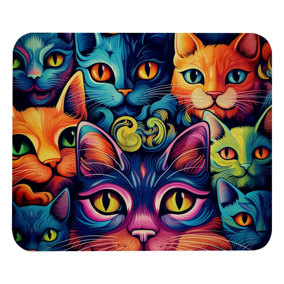 Spring Cats Mouse Pad Non-Slip Rubber Base 8.3X9.8 Inches 917087600149