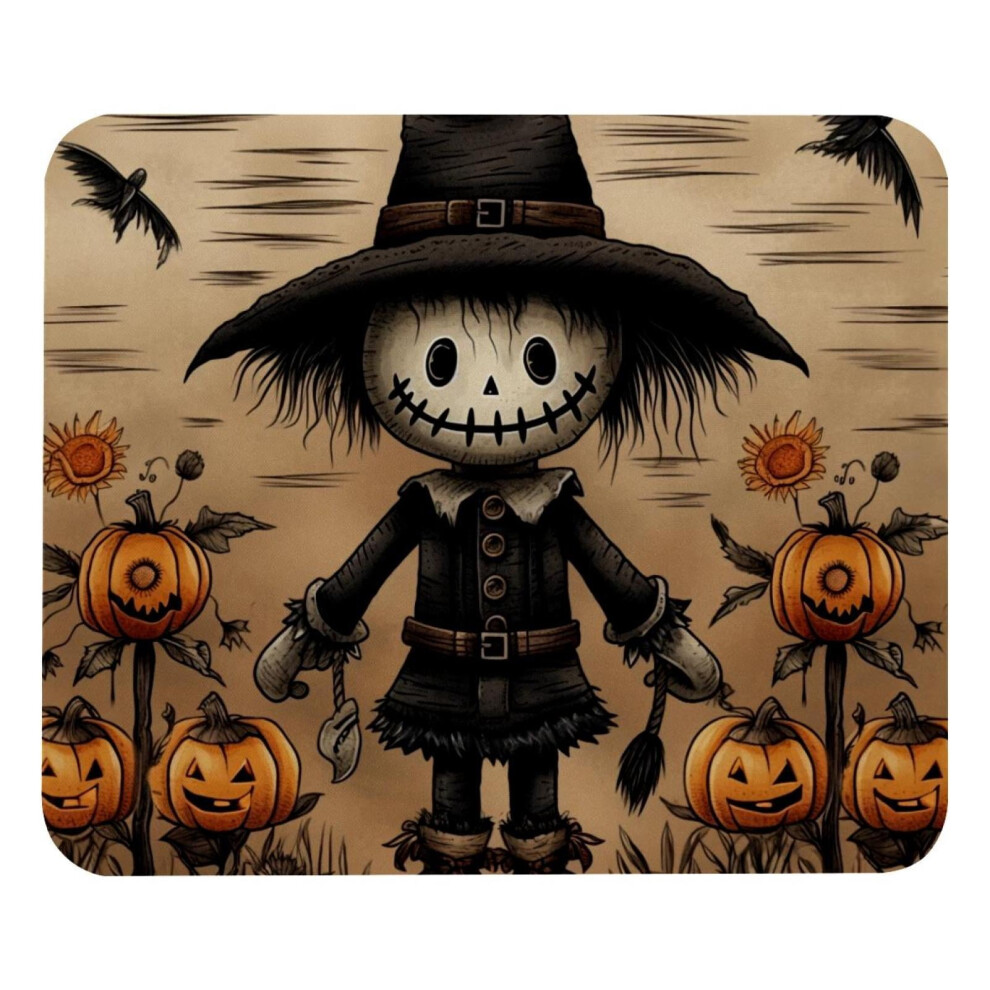 Halloween Scarecrow Mouse Pad Non-Slip Rubber Base 8.3 X 917087600347