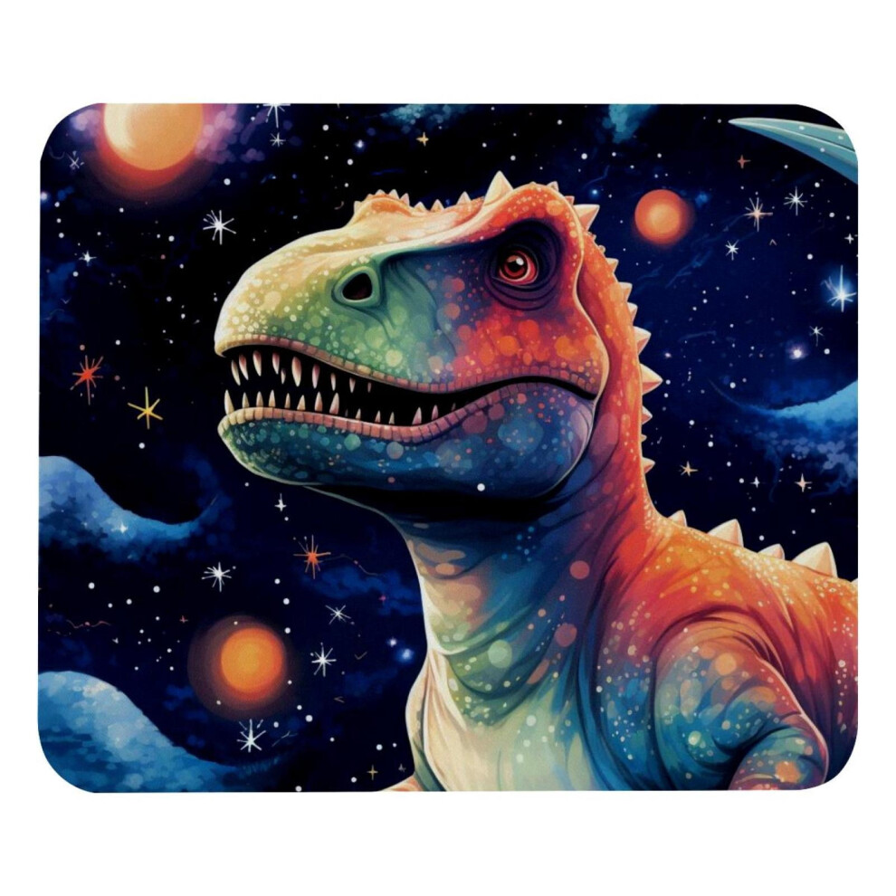 Starry Sky Dinosaur Mouse Pad 8.3 X 9.8 Inch Non-Slip 917087600644