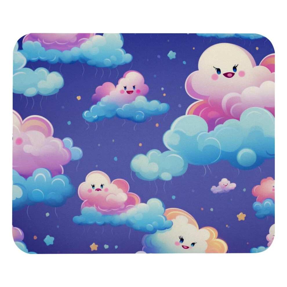 Cloud Mouse Pad Non-Slip Rubber Base 8.3 X 9.8 Inches Pink 917087600620