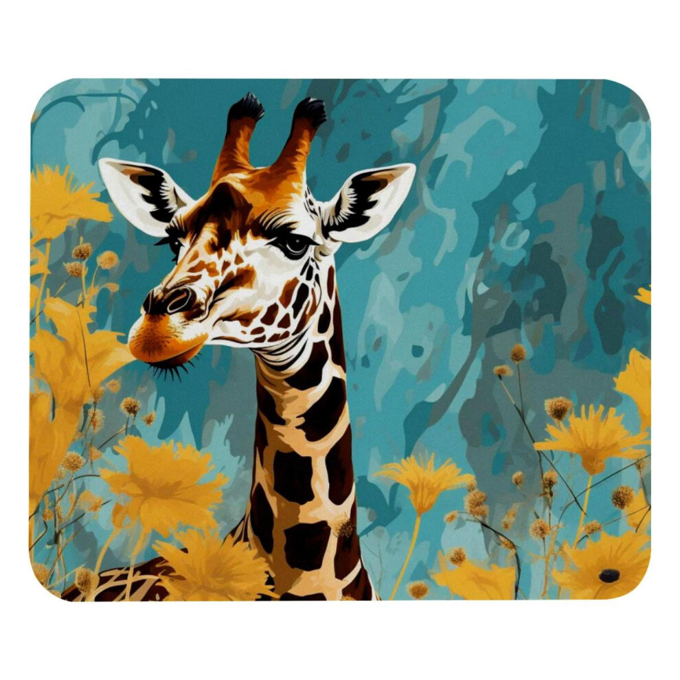 Square Mouse Pad Giraffe Pattern 8.3X9.8 Inch 917087600880
