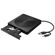 Plastic USB 3.0 Type-C External Optical Drive Enclosure