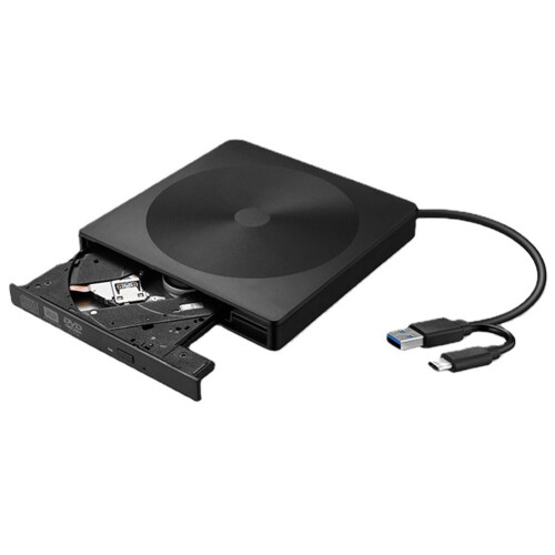 Plastic USB 3.0 Type-C External Optical Drive Enclosure