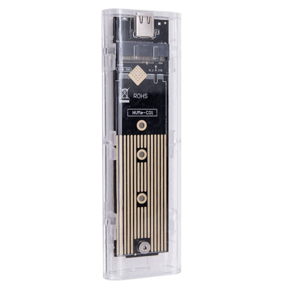 Jixopn M.2 Nvme Ssd Enclosure Usb 3.1 Transparent 917087603669