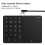 Wireless Number Pad for Laptop 2.4G Bluetooth Black 6