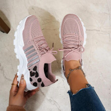 (Pink, 38) Breathable Women's All-season Sneakers - Lightweight, Slip on Sneakers