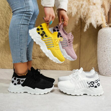 (Yellow, 42) Breathable Women's All-season Sneakers - Lightweight, Slip on Sneakers