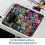Doodle Mouse Pad 8.3 x 9.8 Inch Non-Slip Rubber Base 6