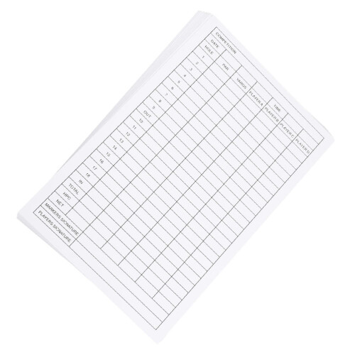 Golf scorecards with number record tools 25 pcs 2