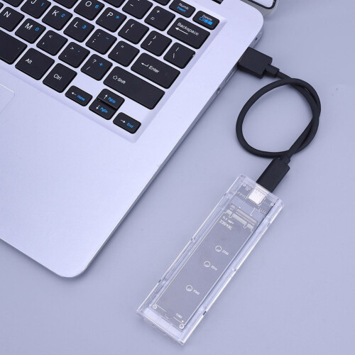 Jixopn M.2 NGFF SATA SSD Enclosure USB 3.1 Type-C 10Gbps 2